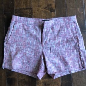 Banana republic pink plaid shorts